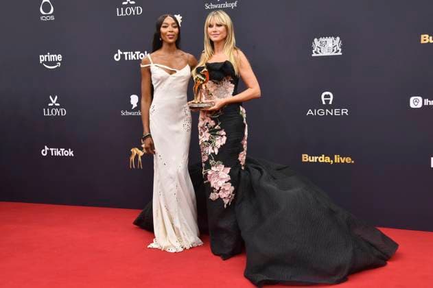 Naomi Campbell und Heidi Klum bei der 77. Bambi-Verleihung 2025 in den Bavaria Filmstudios. München, 13.11.2025