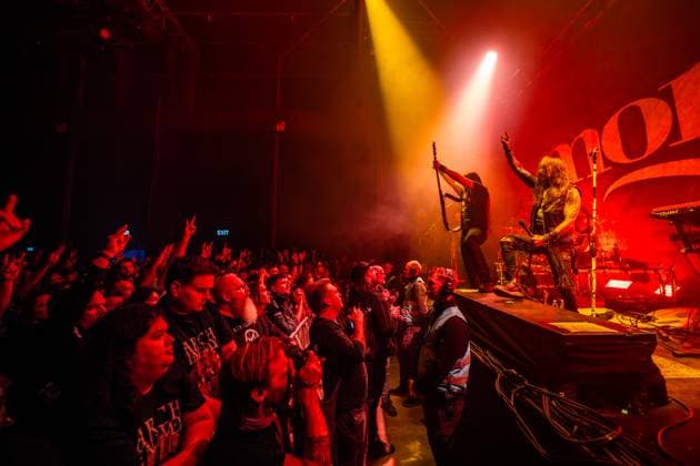 Amorphis live in Copenhagen, Denmark Copenhagen, Denmark. 13th, November 2025. The Finnish heavy metal band Amorphis performs a live concert at Poolen in Copenhagen. Here vocalist Tomi Joutsen is seen live on stage. Denmark, Copenhagen  Copyright: xGonzalesxPhoto NikolajxBransholmx
