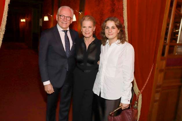abb Palazzo- Ruediger Grube, Cornelia Poletto, Paola Poletto bei der Premiere von Cornelia Poletto 10. Dinner Show PALAZZO Hier und Jetzt am 13.11.2025 in Hamburg Hamburg Deutschland