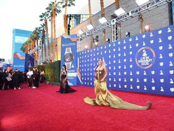 Fariana arrives for the 26th annual Latin Grammy Awards at the MGM Garden Arena in Las Vegas, Nevada on Thursday, November 13, 2025.  LAV20251113086 JAMESxATOA