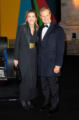 Giampiero Massolo mit Ehefrau bei der Premiere der Sky-Dokumentation Benetton Formula im Space Cinema Moderno. Rom, 13.11.2025