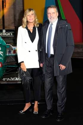 Myrta Merlino und Marco Tardelli bei der Premiere der Sky-Dokumentation Benetton Formula im Space Cinema Moderno. Rom, 13.11.2025