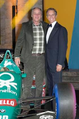 Gerhard Berger und Alessandro Benetton bei der Premiere der Sky-Dokumentation Benetton Formula im Space Cinema Moderno. Rom, 13.11.2025