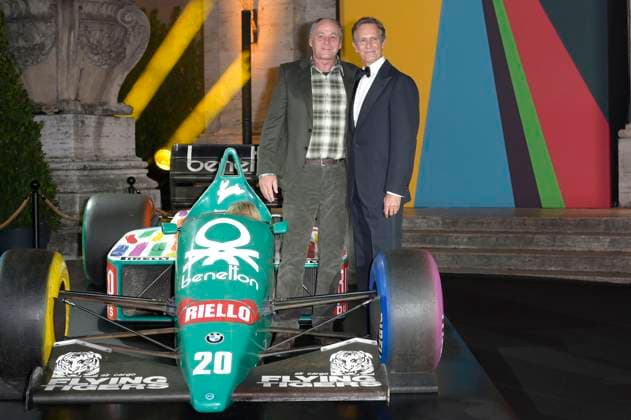 Gerhard Berger und Alessandro Benetton bei der Premiere der Sky-Dokumentation Benetton Formula im Space Cinema Moderno. Rom, 13.11.2025