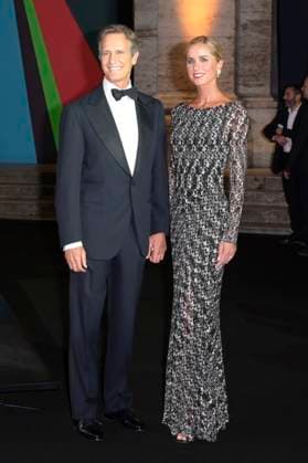 Alessandro Benetton und Gloria Tonon bei der Premiere der Sky-Dokumentation Benetton Formula im Space Cinema Moderno. Rom, 13.11.2025