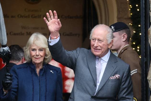 . 14 11 2025. Merthyr Tydfil, United Kingdom. King Charles III and Queen Camilla during a visit to Cyfarthfa Castle in Merthyr Tydfil, South wales, United Kingdom, as The King celebrated his 77th birthday.  xStephenxLockx xi-Imagesx IIM-26374-0024