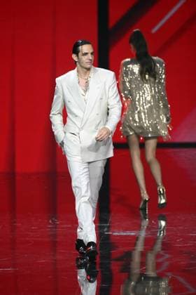 X Factor TV broadcast 2025 X Factor 2025 TV show, episode 4. Pictured: Layana and Achille Lauro . Milan, Italy 14 November 2025, Credit:AGF Avalon Italy, Milan  Copyright: xAGFx xAvalonx 1052392210