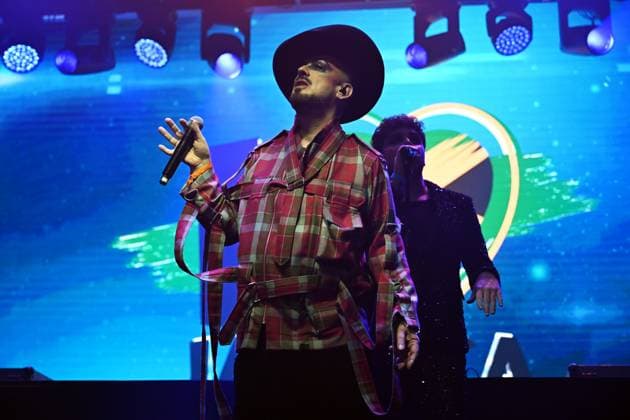 ˜I Love Jamaica™ concert at KOKO in London LONDON, ENGLAND - NOVEMBER 13: Boy George performing for ˜I Love Jamaica™ concert at KOKO on November 13, 2025 in London, England. CAP MAR MAR Great Britain Copyright: xMartinxHarris CapitalxPicturesx