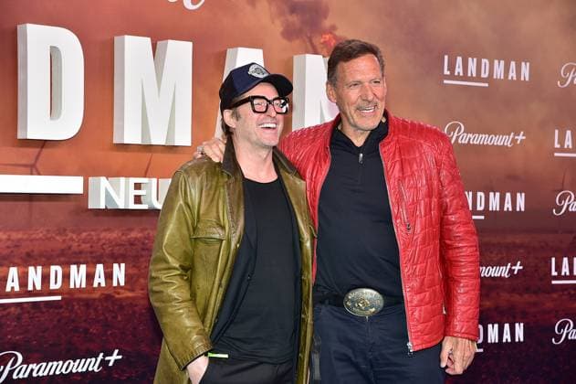 Europapremiere von landmann Bruno Eyron mit Ralf Moeller Ankunft roter Teppich zur Europapremiere von landmann .in berlin am 14.11,2025