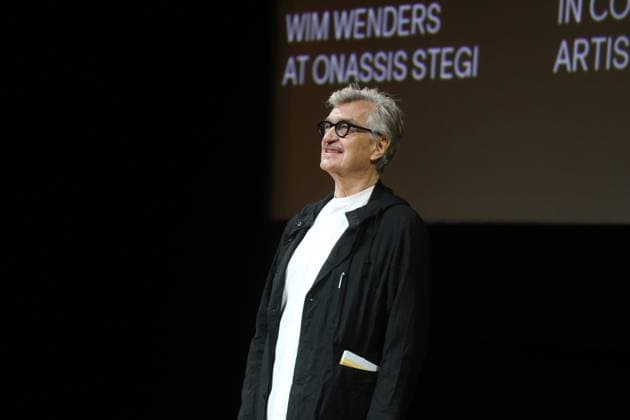 November 14, 2025, Athens, Greece: During an event at the Onassis Stegi in Athens, filmmaker Wim Wenders took part in a public discussion with the foundationÃ¢â‚¬â ¢s artistic director, Afroditi Panagiotakou, speaking about his work, creative process, and contemporary cinema trends. The event drew a large audience as part of the foundationÃ¢â‚¬â ¢s cultural program Athens Greece - ZUMAv62_ 20251114_zaf_v62_005 Copyright: xAristidisxVafeiadakisx