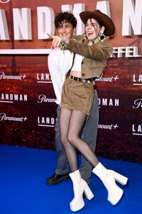 Leo Mahalo und Klaudia Giez bei der Europapremiere der 2. Staffel der Paramount Serie Landman im Zoo Palast. Berlin, 14.11.2025