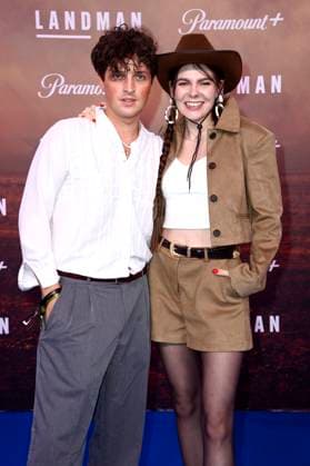 Leo Mahalo und Klaudia Giez bei der Europapremiere der 2. Staffel der Paramount Serie Landman im Zoo Palast. Berlin, 14.11.2025
