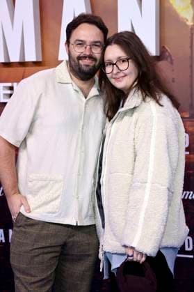 David Brückner und Freundin Jennifer Trommer bei der Europapremiere der 2. Staffel der Paramount Serie Landman im Zoo Palast. Berlin, 14.11.2025