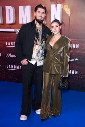 Mike Heiter und Leyla Lahouar bei der Europapremiere der 2. Staffel der Paramount Serie Landman im Zoo Palast. Berlin, 14.11.2025