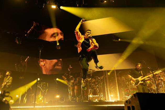 Bastille perform at AO Arena Singer Dan Smith of British Indie band Bastille performs at AO Arena, Manchester, England, 14th November 2025, Credit:Mike Gray Avalon  Copyright: xMikexGrayx xAvalonx 1052477985