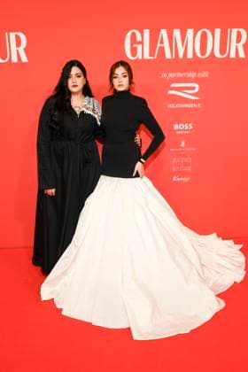 abb GlamourWomen- Sarah Mardini und Yusra Mardini zu Gast auf dem roten Teppich bei den 3. GLAMOUR WOMEN OF THE YEAR AWARD im The Ritz Carlton Hotel Berlin am 14.11.2025 in Berlin Berlin Deutschland