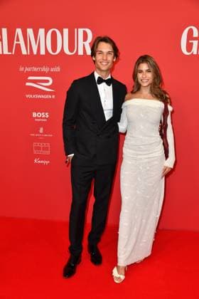 Carlos Boettcher und Viviana Wessels bei der Ankunft zu der Verleihung des dritten Glamour Women of the Year Awards im The Ritz Carlton Hotel in Berlin 14.11.2025