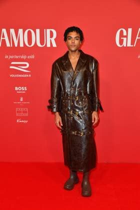 Lamin Leroy Gibba bei der Ankunft zu der Verleihung des dritten Glamour Women of the Year Awards im The Ritz Carlton Hotel in Berlin 14.11.2025