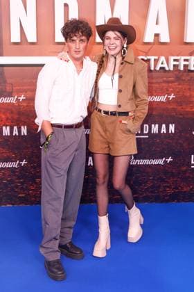 Premiere der 2. Staffel der Serie Landman in Berlin Berlin, 14.11.2025 Leo Mahalo und Klaudia Giez bei der Premiere der 2. Staffel der Serie Landman im Zoo Palast in Berlin Berlin Copyright: xMatthiasxGränzdörferx