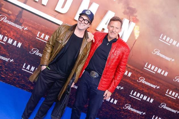 Premiere der 2. Staffel der Serie Landman in Berlin Berlin, 14.11.2025 Ralf Möller und Bruno Eyron bei der Premiere der 2. Staffel der Serie Landman im Zoo Palast in Berlin Berlin Copyright: xMatthiasxGränzdörferx