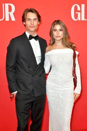 Arne-Carlos Böttcher und Viviana Wessels bei der Verleihung des Glamour Women of the Year Award 2025 im The Ritz Carlton Hotel. Berlin, 14.11.2025