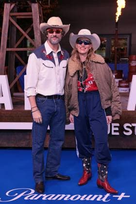 14.11.2025 , Evelyn Weigert und Tom Beck aka Bob and Daisy zur Europapremiere von Landman - Staffel2, Zoo Palast, Berlin, Berlin