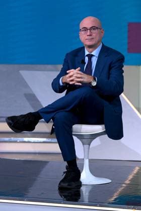 Milan, TV Show TV Talk , Rai 3 - Aldo Cazzullo  Copyright: xAlbertoxTerenghix xipa-agency.netx xComi Terenghix IPA_Agency_IPA67988277