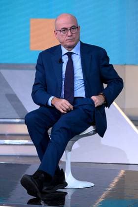 November 15, 2025, Milan, Rome, Italy: TV show TV Talk, Rai 3. Pictured: Aldo Cazzullo . Milan, Italy 15 November 2025 Milan Italy  - ZUMAa289 20251115_zia_a289_210 Copyright: xAgfx