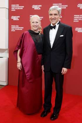 15.11.2025, Prof. Dr. Stephan Harbarth und Ehefrau Juliane, beim 24. Preis fuer Verstaendigung und Toleranz im Juedischen Museum in Berlin, Berlin Deutschland, Germany