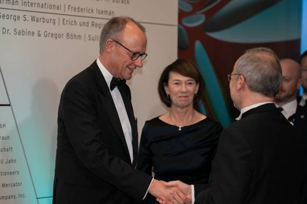 Deutschland, Kultur, Preis für Verständigung und Toleranz 2025 - Jüdisches Museum Berlin: Bundeskanzler Friedrich Merz (CDU) Copyright: xJamesxZabelx
