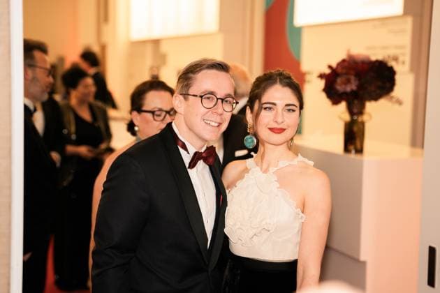 Deutschland, Kultur, Preis für Verständigung und Toleranz 2025 - Jüdisches Museum Berlin: Philipp Amthor (CDU) mit Partnerin Carlotta Voß Copyright: xJamesxZabelx