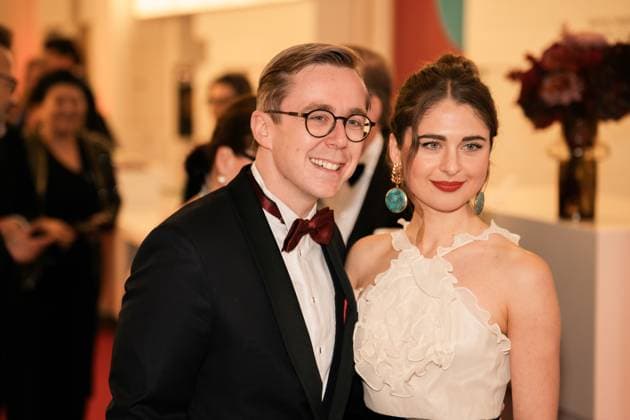 Deutschland, Kultur, Preis für Verständigung und Toleranz 2025 - Jüdisches Museum Berlin: Philipp Amthor (CDU) mit Partnerin Carlotta Voß Copyright: xJamesxZabelx