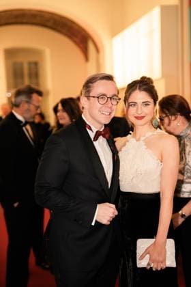 Deutschland, Kultur, Preis für Verständigung und Toleranz 2025 - Jüdisches Museum Berlin: Philipp Amthor (CDU) mit Partnerin Carlotta Voß Copyright: xJamesxZabelx