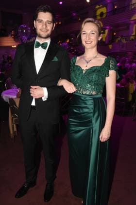 Narrhalla Faschingsprinzenpaar Stephan I. 34 Kuerten Entwicklungsingenieur Samantha I. Bigl 28 Produktmanagerin Muenchen 15.11.2025 Bayerischer Hof Narrhalla Hofballl Foto Muenchen