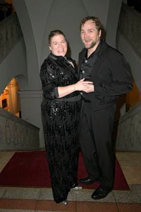 Gisa Flake und Knud Riepen bei der 8. Verleihung des Götz George Preises 2025 im Kaiserin-Friedrich-Haus. Berlin, 15.11.2025