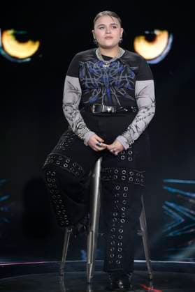 Big Mama bei der Aufzeichung der Rai-Talkshow Belve 2025 in den Fabrizio Frizzi Studios. Rom, 15.11.2025