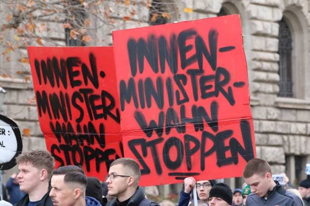 16.11.2025 Demonstration Fandemo in Leipzig Der Fußball ist sicher. Die Fans vom 1. FC Nürnberg. Leipzig Sachsen Deutschland