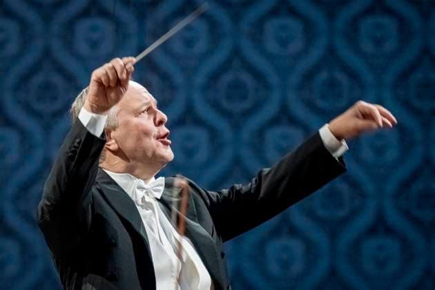 Concert for Freedom and Democracy performed by Czech Philharmonic under the baton of Finnish conductor Sakari Oramo (pictured), playing Gustav Mahler s Symphony No. 2 in C minor, known as Resurrection Symphony, took place in Rudolfinum, Prague, Czech Republic, on November 16, 2025. (CTKxPhoto VitxSimanek) CTKPhotoP2025111605795  CTKPhotoP2025111605795