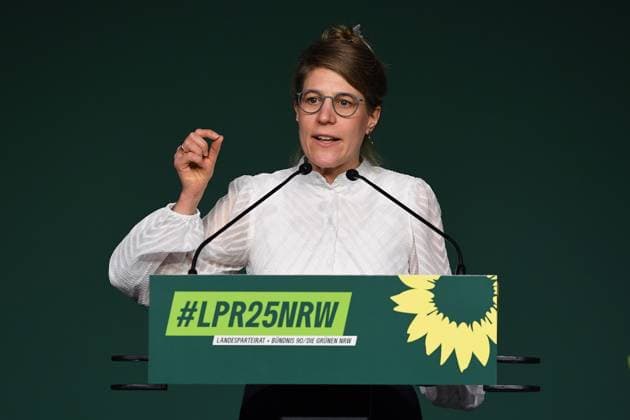 Landesparteirat der GRÜNEN NRW am 16.11.2025 in der Kulturfabrik Krefeld in Krefeld Verena Schäffer ( Fraktionsvorsitzende Grüne NRW )