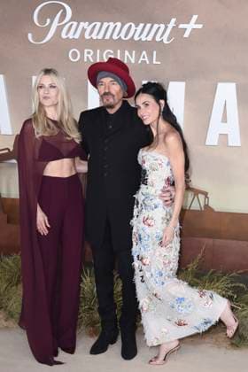 Ali Larter, Billy Bob Thornton und Demi Moore bei der Premiere der 2. Staffel der Paramount+ Serie Landman in Cineworld Leicester Square. London, 16.11.2025