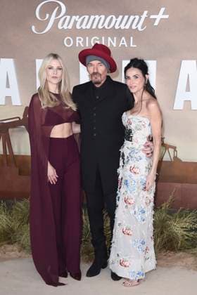 Ali Larter, Billy Bob Thornton und Demi Moore bei der Premiere der 2. Staffel der Paramount+ Serie Landman in Cineworld Leicester Square. London, 16.11.2025
