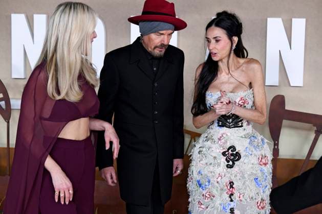 Ali Larter, Billy Bob Thornton und Demi Moore bei der Premiere der 2. Staffel der Paramount+ Serie Landman in Cineworld Leicester Square. London, 16.11.2025