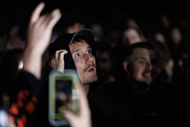 Bastille performs in Brighton, UK Brighton, UK, Bastille, Sunday 16 November 2025 at The Brighton Centre. Dan Smith vocalist pictured., Credit:Andy Sturmey Avalon United Kingdom  Copyright: xAndyxSturmeyx xAvalonx 1052865480