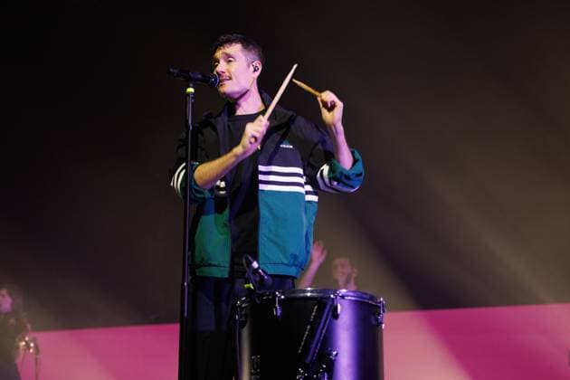 Bastille performs in Brighton, UK Brighton, UK, Bastille, Sunday 16 November 2025 at The Brighton Centre. Dan Smith vocalist pictured., Credit:Andy Sturmey Avalon United Kingdom  Copyright: xAndyxSturmeyx xAvalonx 1052865509