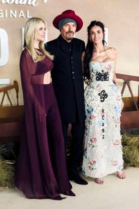 Ali Larter, Billy Bob Thornton und Demi Moore bei der Premiere der 2. Staffel der Paramount+ Serie Landman in Cineworld Leicester Square. London, 16.11.2025