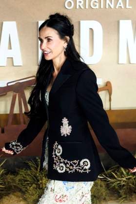 Demi Moore bei der Premiere der 2. Staffel der Paramount+ Serie Landman in Cineworld Leicester Square. London, 16.11.2025