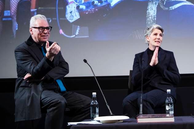 Mark Kermode und Tamsin Greig in der Talkshow Mark Kermode Live in 3D im BFI Southbank. London, 17.11.2025