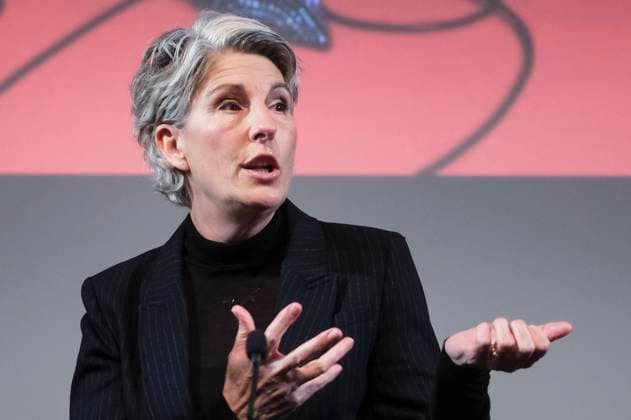 Tamsin Greig in der Talkshow Mark Kermode Live in 3D im BFI Southbank. London, 17.11.2025