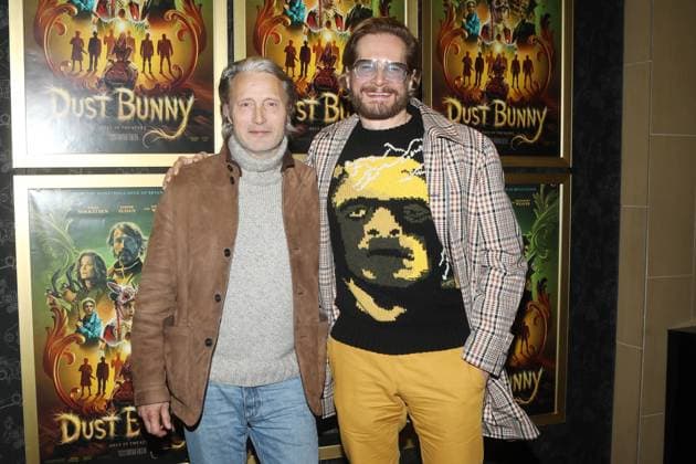 Dust Bunny New York Special Screening Dust Bunny New York Special Screening Held at Alamo Drafthouse Brooklyn New York Featuring: Mads Mikkelsen, Bryan Fuller Where: New York, New York, United States When: 17 Nov 2025 Credit: Udo Salters WENN New York New York United States Copyright: xUdoxSalters WENNx wenn40794410 DS7x wenn40794410