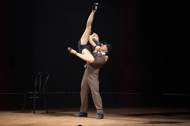 Lets DanceLive - Die Tour 2025 Fabian Hambüchen und Anastasia Maruster bei der Live-Show Lets Dance am 17.11.2025 in der Festhalle Frankfurt. Frankfurt Festhalle Hessen